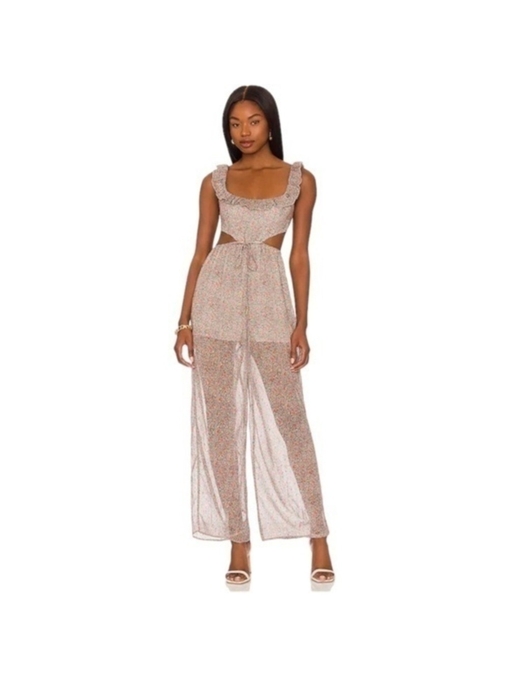 Small Tularosa Tatum Jumpsuit in Jullian Floral - Picture 2 of 12